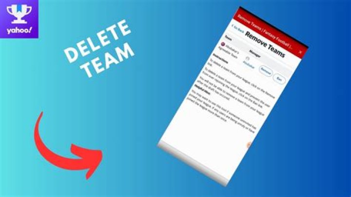 How to delete yahoo fantasy team